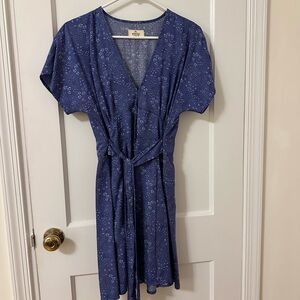 Marine Layer Navy Floral Mini Dress